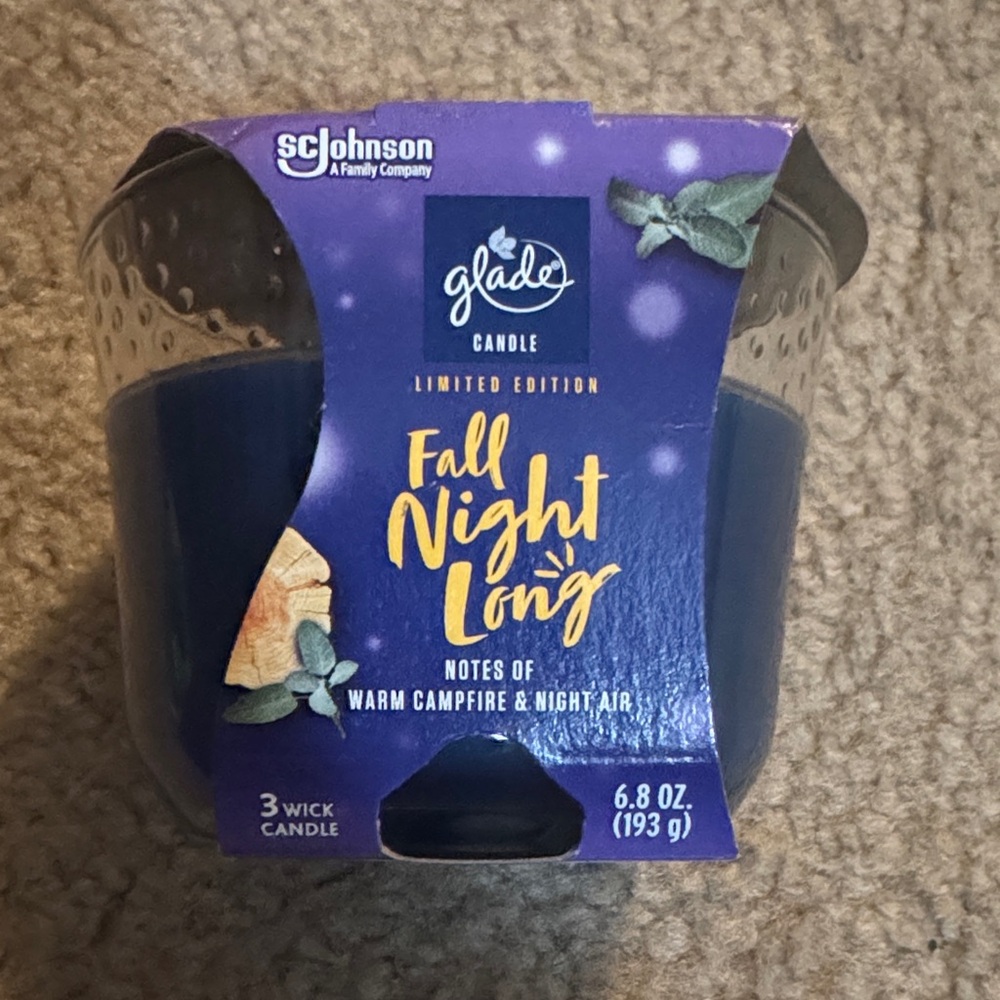 Glade Limited Edition Deep Blue Candle